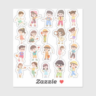 Adesivo Cute Kids Activity Vinyl Stickers