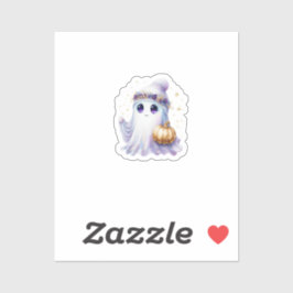 Adesivo Cute Lavendar Purple Ghost Halloween Spooky Bougie