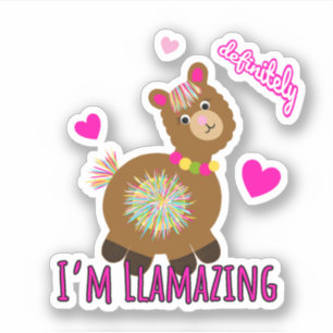 Adesivo Cute llama
