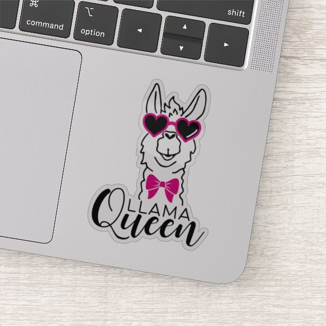 Adesivo Cute Llama Queen Stickers (Detalhe)