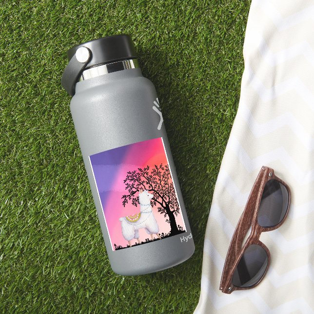 Adesivo Cute Llama Sunset Stickers (HydroFlask Insitu)