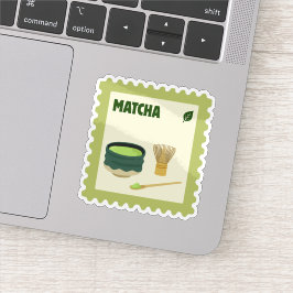 Adesivo Cute Matcha Stamp