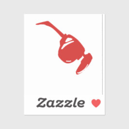 Adesivo Cute Red sun glass for him\watercolor