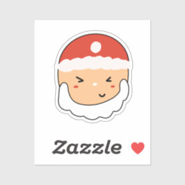 Adesivo Cute Santa for Stationery Lover Custom Cut Sticker