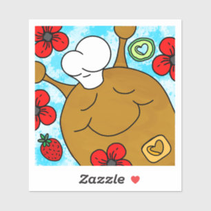 Adesivo Cute Snail Memorial Day CHURRASCO Vinil