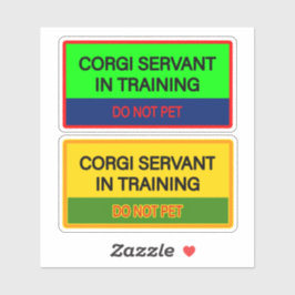 Adesivo Cute  stickers for Corgi servant