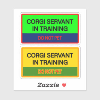 Adesivo Cute stickers for Corgi servant