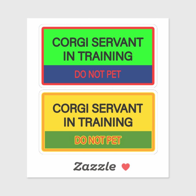 Adesivo Cute  stickers for Corgi servant (Folha)