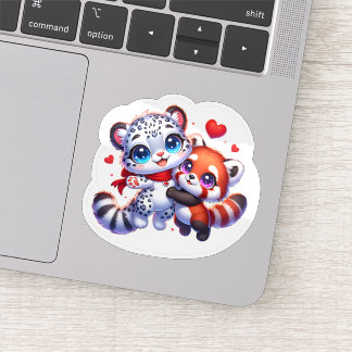 Adesivo Cute Stickers Red Panda Snow Leopard Kawai Sticker