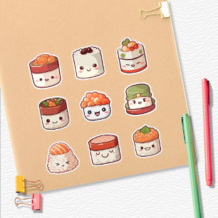 Adesivo Cute Sushi Kawaii