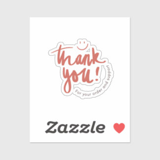 Adesivo cute Thank You Return Address Label– Small Busines