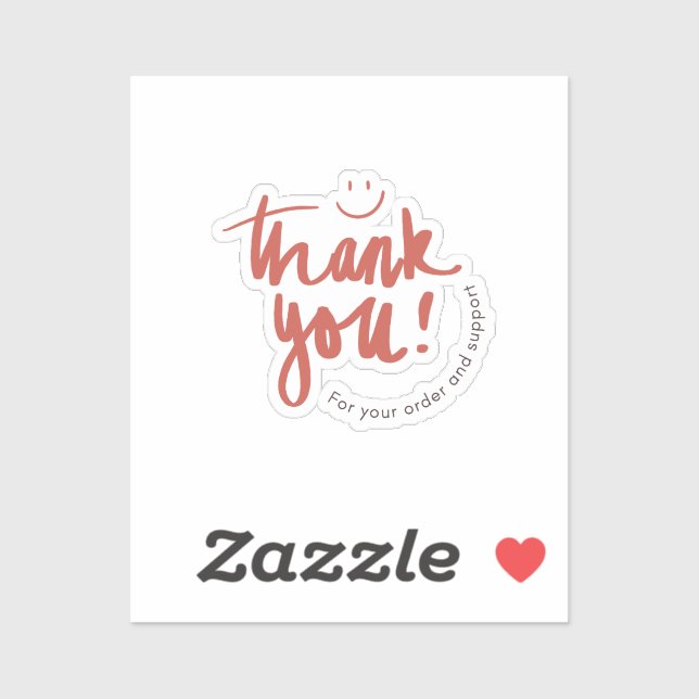 Adesivo cute Thank You Return Address Label– Small Busines (Folha)