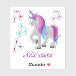 Adesivo Cute Unicorn & Stars