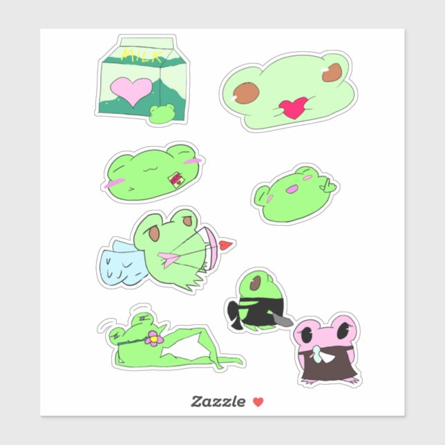 Adesivo Cute valentine sticker pack (Folha)