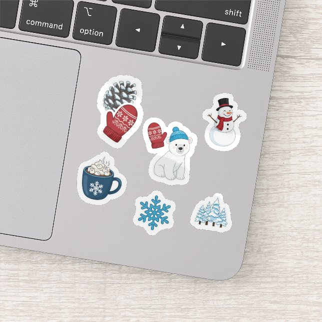 Adesivo Cute Winter Wonderland Sticker Pack  (Detalhe)