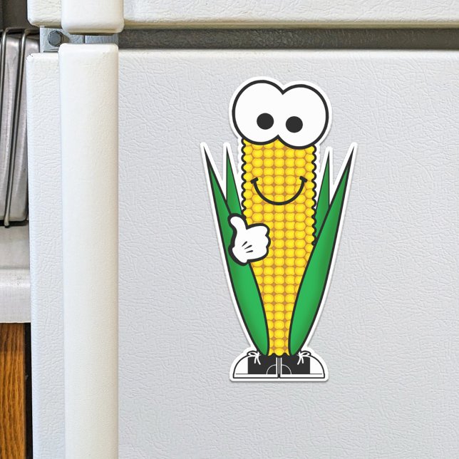 Adesivo Cutie Cartoon Corn on the Cob Vinyl (Criador carregado)