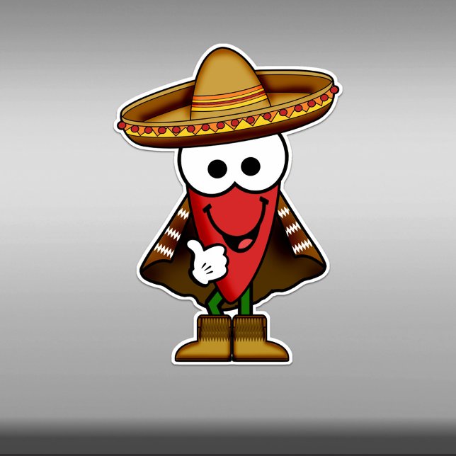 Adesivo Cutie Cartoon Red Jalapeno Pepper Vinyl (Criador carregado)