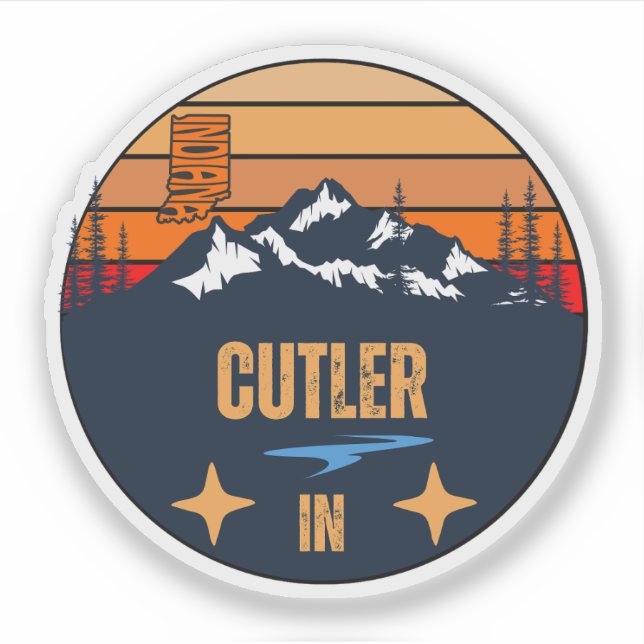Adesivo Cutler, Indiana (Frente)