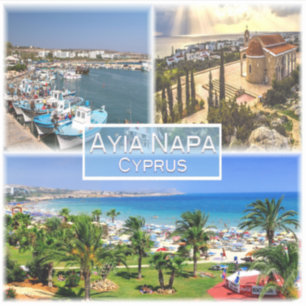 Adesivo CY Chipre - Ayia Napa - Harbor - Nelia Beach -
