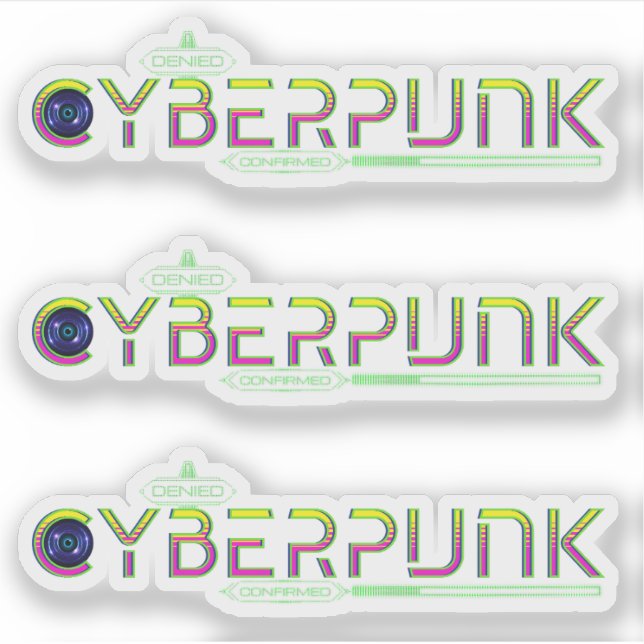 Adesivo Cyberpunk Genre Lover (Frente)