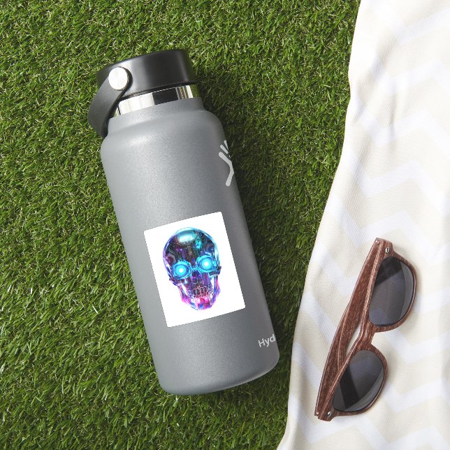 Adesivo Cyberpunk Skull King (HydroFlask Insitu)