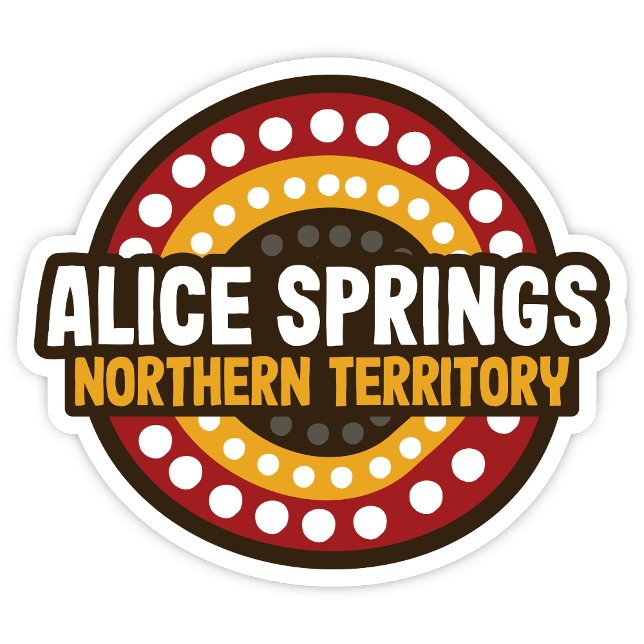 Adesivo da Austrália do Território Norte Alice Pri (Alice Springs Northern Territory Sticker)