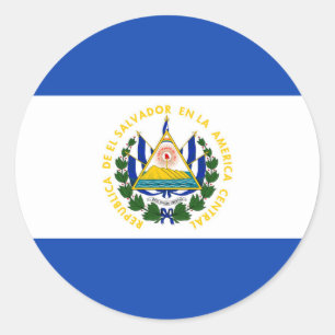 Adesivo da bandeira de El Salvador