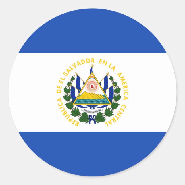 Adesivo da bandeira de El Salvador
