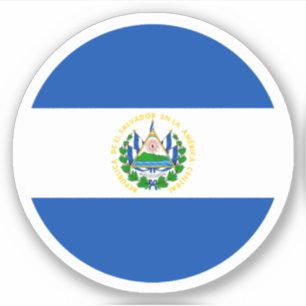 Adesivo da bandeira de El Salvador