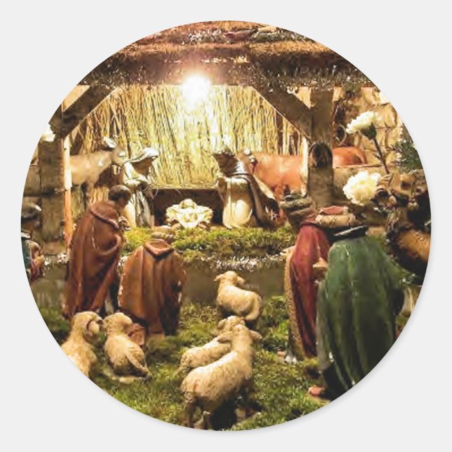 adesivo da cena de natividade (Frente)