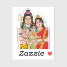 Adesivo da Família de Shiva
