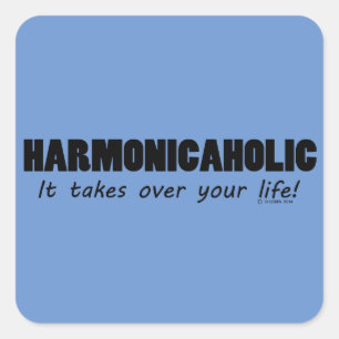 Adesivo da Harmonicaholic Life Square