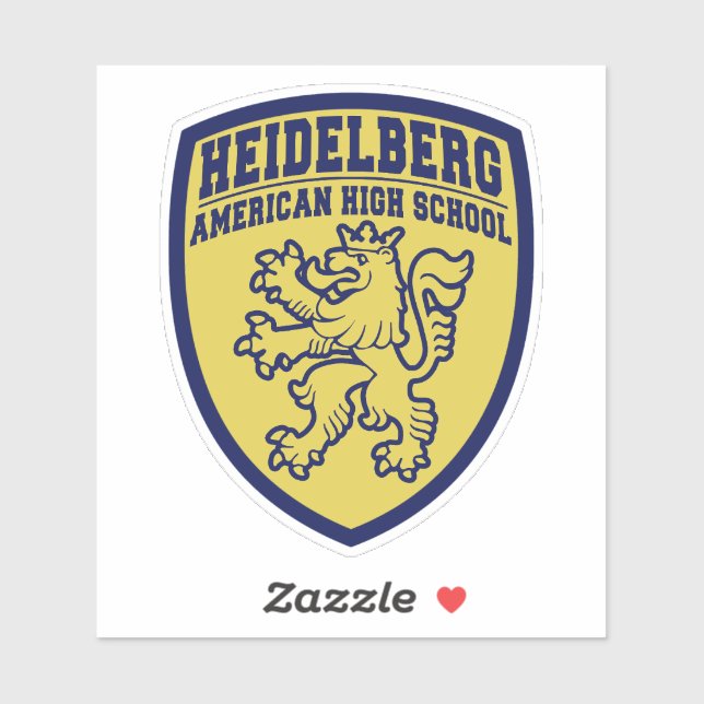 Adesivo da Heidelberg American High School (Folha)