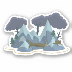 Adesivo da Ilha de Sobrevivência Poptropica