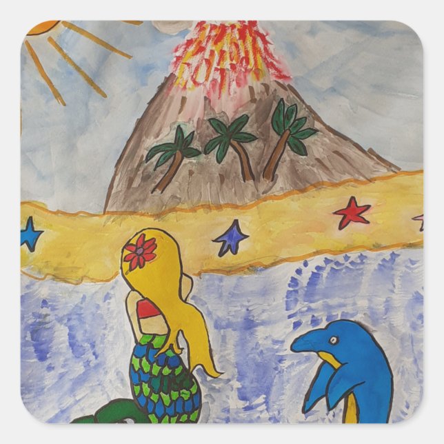 Adesivo da Ilha Mermaid (Frente)