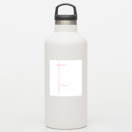 Adesivo Da madrinha no batismo da moça personalizada