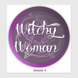 adesivo da Mulher Witchy