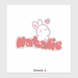 Adesivo da Natalie Bunny