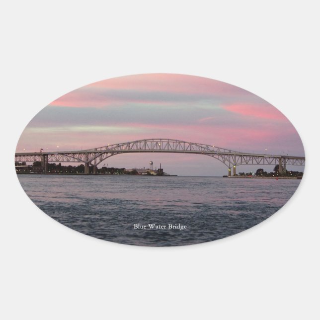 Adesivo da ponte de água azul (Frente)