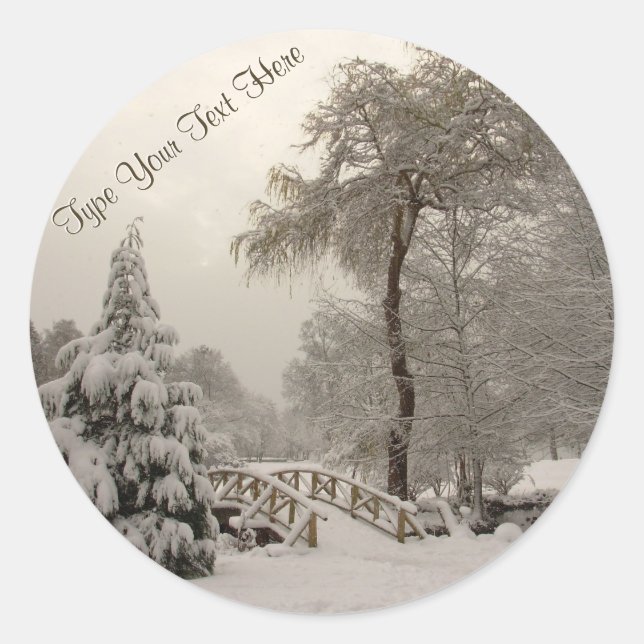 Adesivo da ponte de inverno personalizada sobre ad (Frente)
