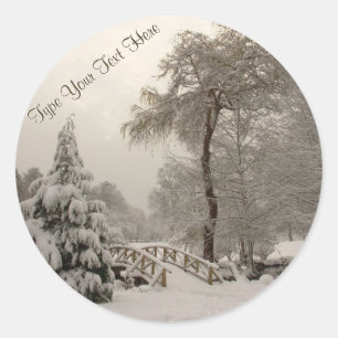 Adesivo da ponte de inverno personalizada sobre ad