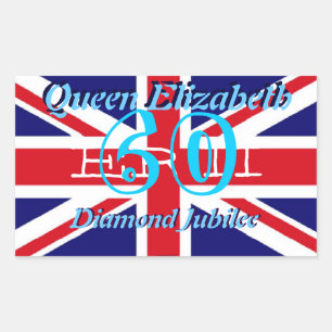 adesivo da Rainha Elizabeth Diamond Jubilee