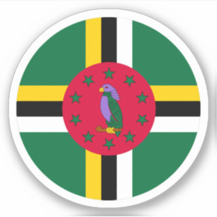Adesivo da Ronda de Sinalizador Dominica