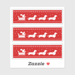 Adesivo Dachshances de Natal com Feriado de Esquilo