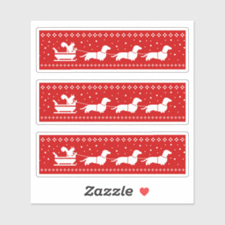 Adesivo Dachshances de Natal com Feriado de Esquilo