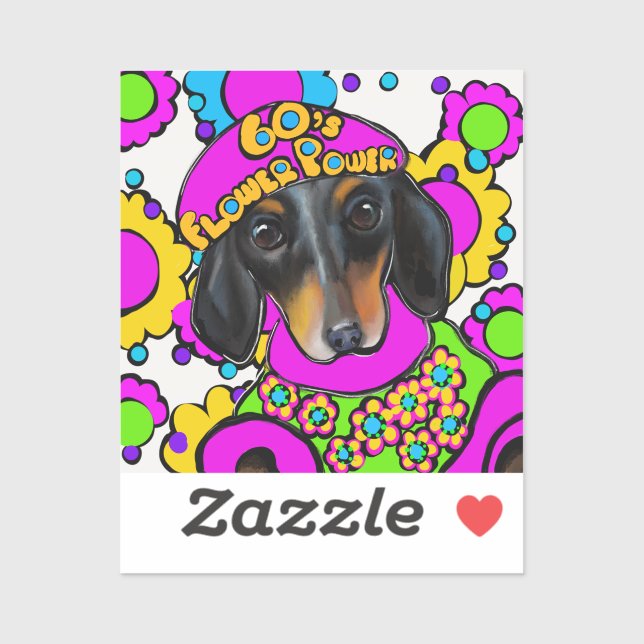 ADESIVO DACHSHUND  (Folha)
