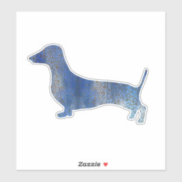 Adesivo Dachshund azul