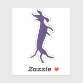 Adesivo Dachshund dançante