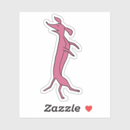 Adesivo Dachshund dançante