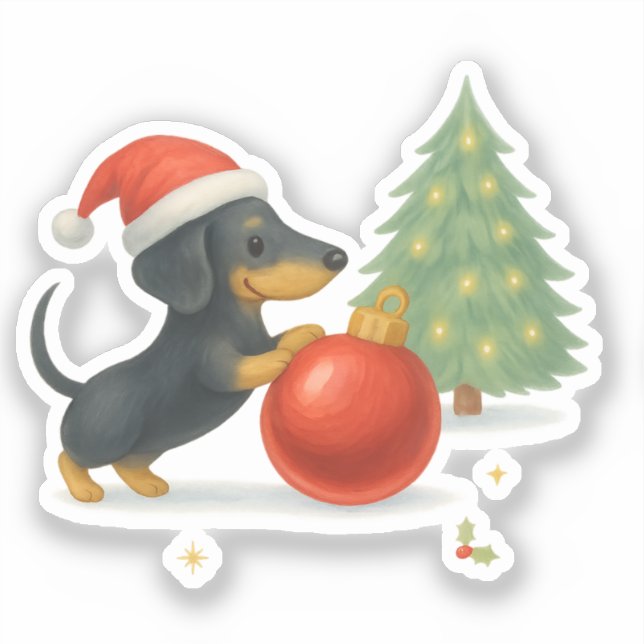 Adesivo Dachshund Dog Vinyl Sticker (Frente)
